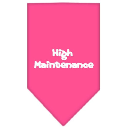 “High Maintenance” Cotton Pet Bandana from As You Wish Apparel – Dog Humor Bandana