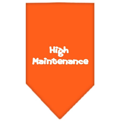 “High Maintenance” Cotton Pet Bandana from As You Wish Apparel – Dog Humor Bandana