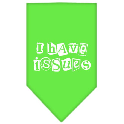 “I Have Issues” Cotton Pet Bandana from As You Wish Apparel – Dog Humor Bandana