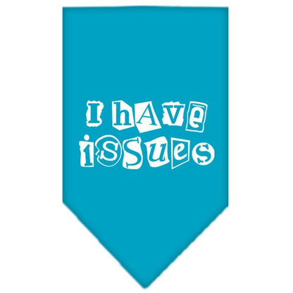 “I Have Issues” Cotton Pet Bandana from As You Wish Apparel – Dog Humor Bandana