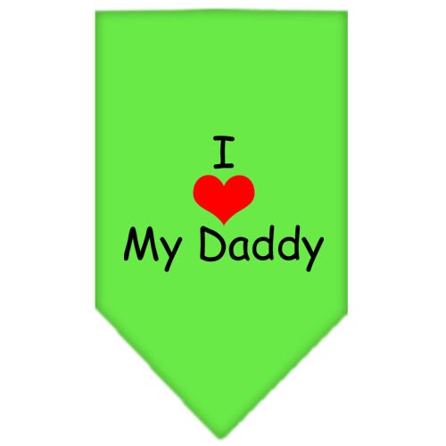 “I Love My Daddy” Cotton Pet Bandana from As You Wish Apparel – Dog Love Bandana