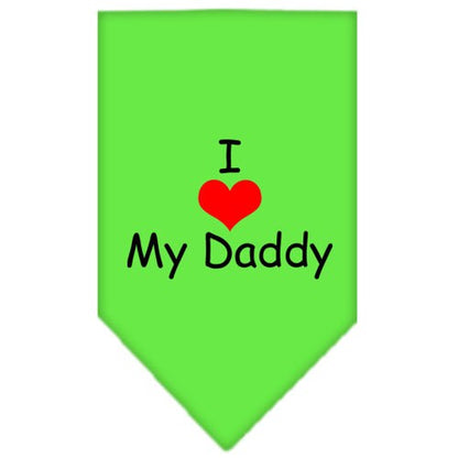 “I Love My Daddy” Cotton Pet Bandana from As You Wish Apparel – Dog Love Bandana