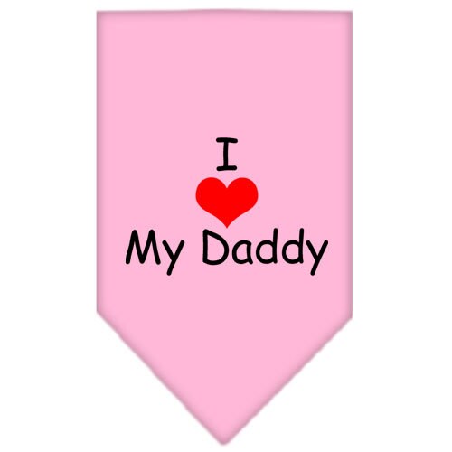 “I Love My Daddy” Cotton Pet Bandana from As You Wish Apparel – Dog Love Bandana