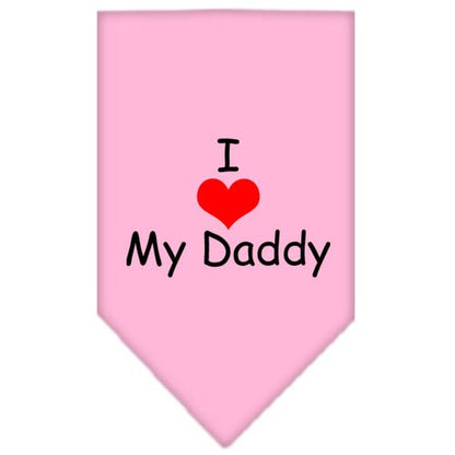 “I Love My Daddy” Cotton Pet Bandana from As You Wish Apparel – Dog Love Bandana