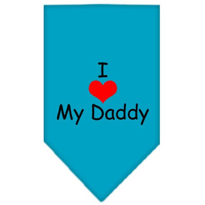 “I Love My Daddy” Cotton Pet Bandana from As You Wish Apparel – Dog Love Bandana