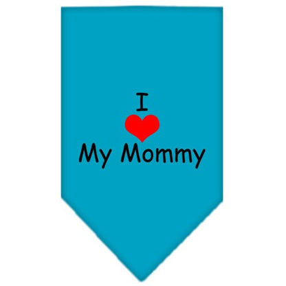 “I Love My Mommy” Cotton Pet Bandana from As You Wish Apparel – Dog Love Bandana