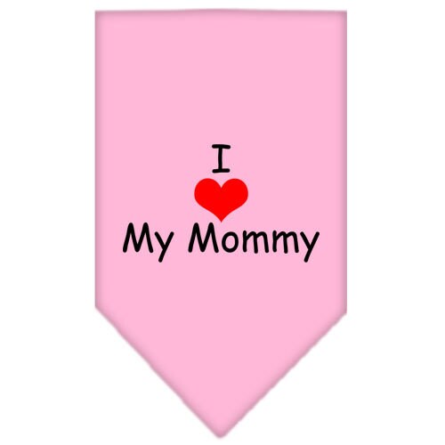 “I Love My Mommy” Cotton Pet Bandana from As You Wish Apparel – Dog Love Bandana