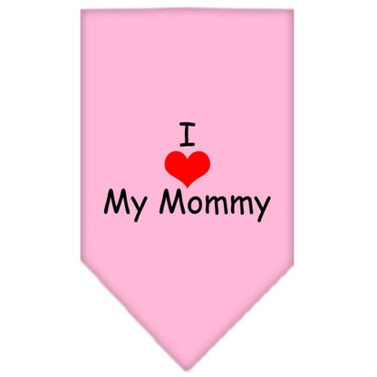 “I Love My Mommy” Cotton Pet Bandana from As You Wish Apparel – Dog Love Bandana