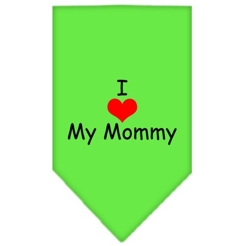 “I Love My Mommy” Cotton Pet Bandana from As You Wish Apparel – Dog Love Bandana