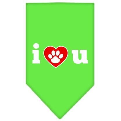 “I Love You” Cotton Pet Bandana from As You Wish Apparel – Dog Love Bandana