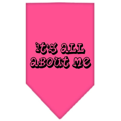 “It’s All About Me” Cotton Pet Bandana from As You Wish Apparel – Dog Humor Bandana