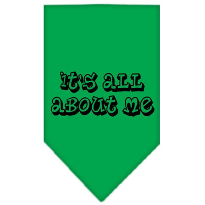 “It’s All About Me” Cotton Pet Bandana from As You Wish Apparel – Dog Humor Bandana