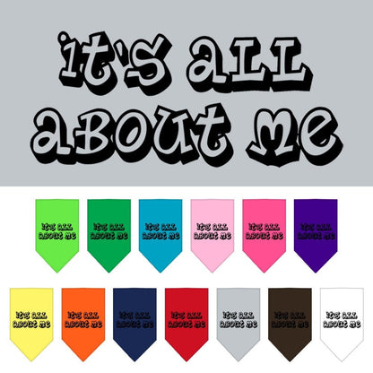 “It’s All About Me” Cotton Pet Bandana from As You Wish Apparel – Dog Humor Bandana