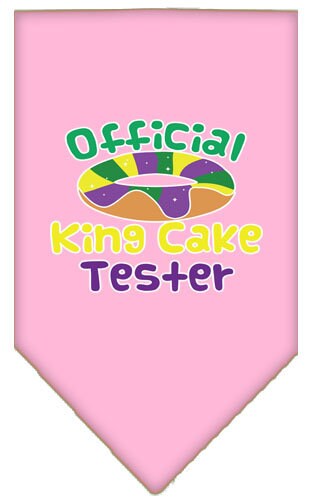 “King Cake Tester” Cotton Pet Bandana from As You Wish Apparel – Mardi Gras Dog Bandana