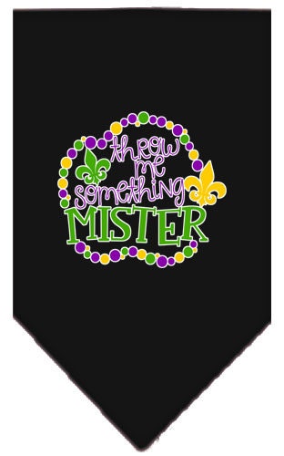 “Throw Me Something Mister” Cotton Pet Bandana from As You Wish Apparel – Mardi Gras Dog Bandana