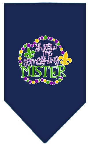 “Throw Me Something Mister” Cotton Pet Bandana from As You Wish Apparel – Mardi Gras Dog Bandana