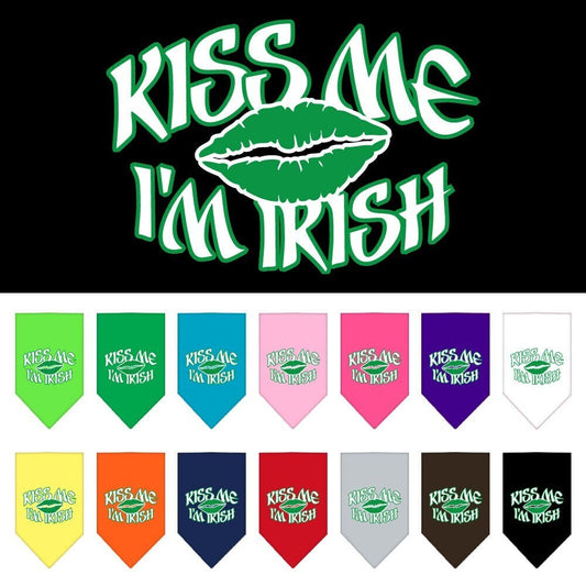“Kiss Me I’m Irish” Cotton Pet Bandana from As You Wish Apparel – St. Patrick’s Day Dog Bandana