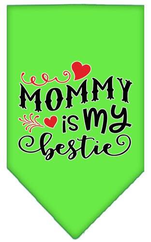 “Mommy Is My Bestie” Cotton Pet Bandana from As You Wish Apparel – Dog Love Bandana