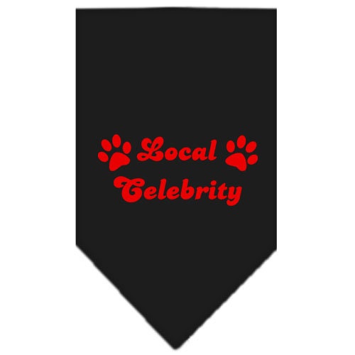 “Local Celebrity” Cotton Pet Bandana from As You Wish Apparel – Dog Humor Bandana