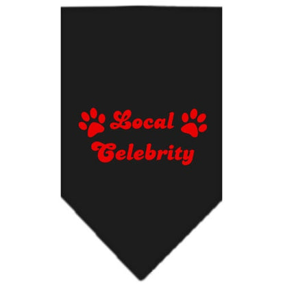 “Local Celebrity” Cotton Pet Bandana from As You Wish Apparel – Dog Humor Bandana