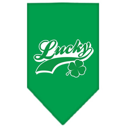 “Lucky Swoosh” Cotton Pet Bandana from As You Wish Apparel – Lucky Dog Bandana