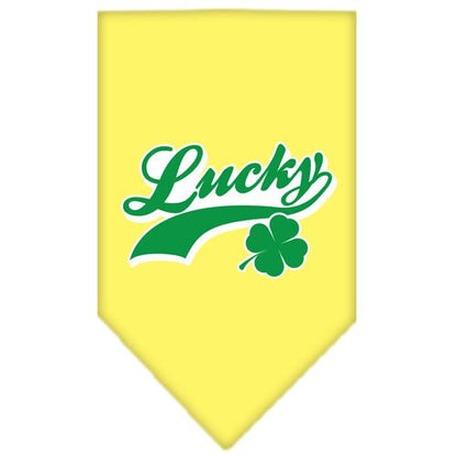 “Lucky Swoosh” Cotton Pet Bandana from As You Wish Apparel – Lucky Dog Bandana
