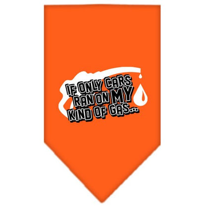 “If Only Cars Ran On My Kind Of Gas” Cotton Pet Bandana from As You Wish Apparel – Dog Humor Bandana