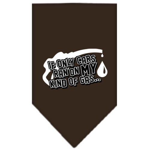 “If Only Cars Ran On My Kind Of Gas” Cotton Pet Bandana from As You Wish Apparel – Dog Humor Bandana