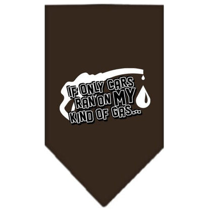 “If Only Cars Ran On My Kind Of Gas” Cotton Pet Bandana from As You Wish Apparel – Dog Humor Bandana