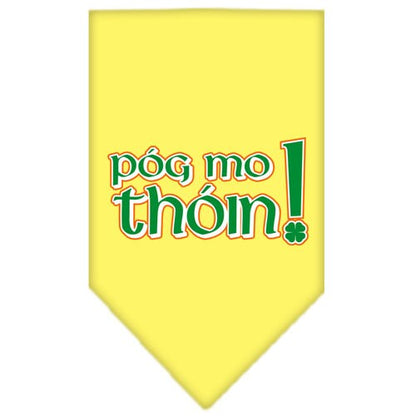 “Pog Mo Thoin” Cotton Pet Bandana from As You Wish Apparel – Dog Humor Bandana