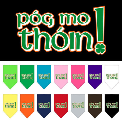 “Pog Mo Thoin” Cotton Pet Bandana from As You Wish Apparel – Dog Humor Bandana