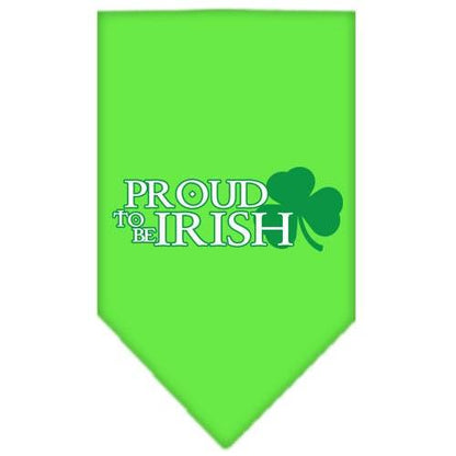 “Proud To Be Irish” Cotton Pet Bandana from As You Wish Apparel – Irish Pride Dog Bandana