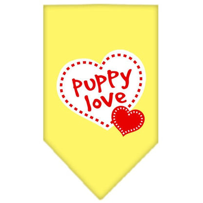 “Puppy Love” Cotton Pet Bandana from As You Wish Apparel – Dog Love Bandana