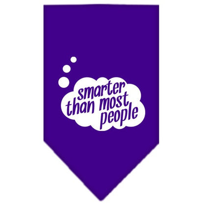 “Smarter Than Most People” Cotton Pet Bandana from As You Wish Apparel – Dog Humor Bandana