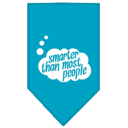 “Smarter Than Most People” Cotton Pet Bandana from As You Wish Apparel – Dog Humor Bandana
