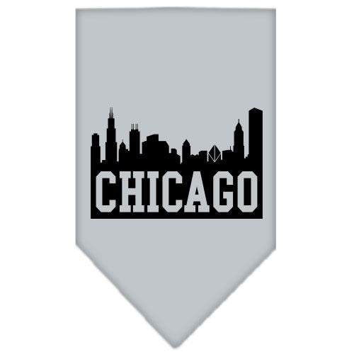 “Chicago Skyline” Cotton Pet Bandana from As You Wish Apparel – City Pride Dog Bandana