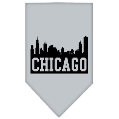 “Chicago Skyline” Cotton Pet Bandana from As You Wish Apparel – City Pride Dog Bandana