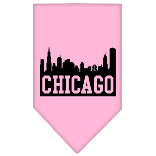“Chicago Skyline” Cotton Pet Bandana from As You Wish Apparel – City Pride Dog Bandana