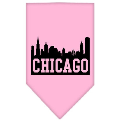 “Chicago Skyline” Cotton Pet Bandana from As You Wish Apparel – City Pride Dog Bandana