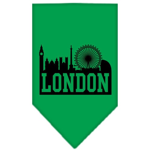 “London Skyline” Cotton Pet Bandana from As You Wish Apparel – City Pride Dog Bandana