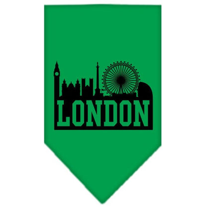 “London Skyline” Cotton Pet Bandana from As You Wish Apparel – City Pride Dog Bandana