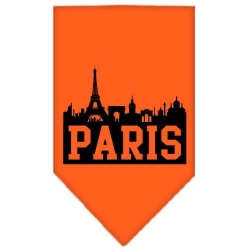 “Paris Skyline” Cotton Pet Bandana from As You Wish Apparel – City Pride Dog Bandana