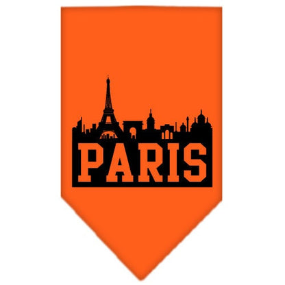 “Paris Skyline” Cotton Pet Bandana from As You Wish Apparel – City Pride Dog Bandana