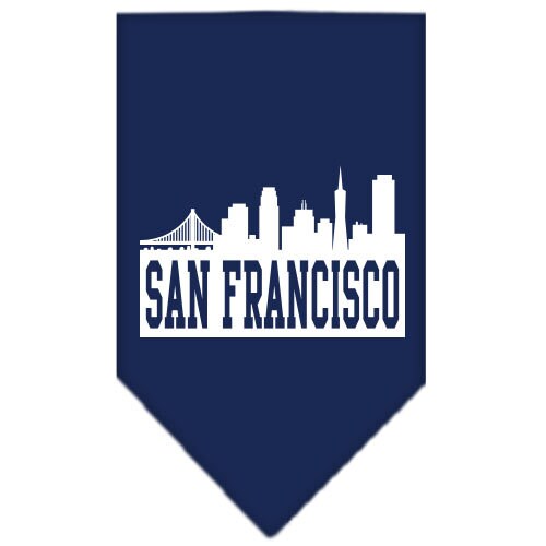 “San Francisco Skyline” Cotton Pet Bandana from As You Wish Apparel – City Pride Dog Bandana