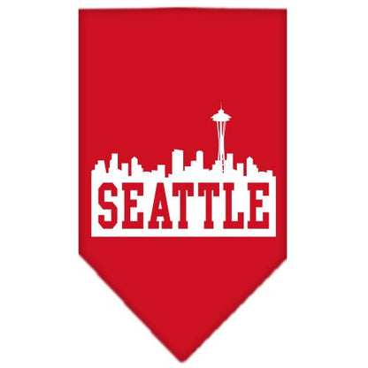 “Seattle Skyline” Cotton Pet Bandana from As You Wish Apparel – City Pride Dog Bandana