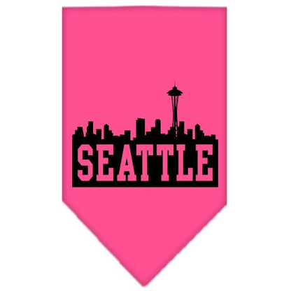 “Seattle Skyline” Cotton Pet Bandana from As You Wish Apparel – City Pride Dog Bandana