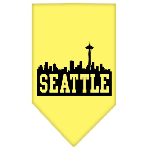 “Seattle Skyline” Cotton Pet Bandana from As You Wish Apparel – City Pride Dog Bandana