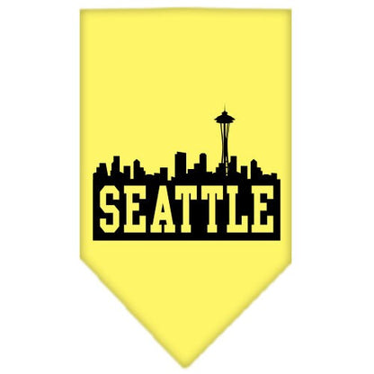 “Seattle Skyline” Cotton Pet Bandana from As You Wish Apparel – City Pride Dog Bandana