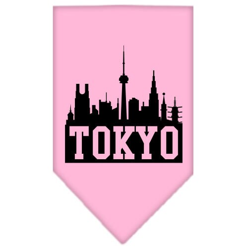 “Tokyo Skyline” Cotton Pet Bandana from As You Wish Apparel – City Pride Dog Bandana