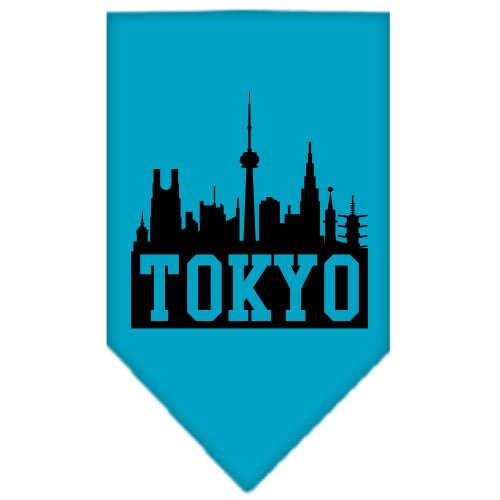“Tokyo Skyline” Cotton Pet Bandana from As You Wish Apparel – City Pride Dog Bandana